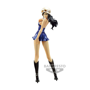 DRESSROSA NICO ROBIN CON VESTIDO AZUL VOLTEADA ONE PIECE BANPRESTO BANPRESTO (COLECCIONABLES)