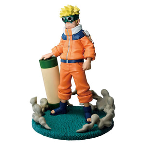 NARUTO CON PERGAMINO EN MANO DERECHA Y GOOGLES EN LA CABEZA NARUTO SHIPPUDEN BANPRESTO