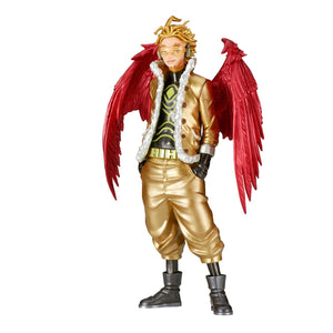 HAWKS METALLIC CON ALAS ROJAS Y MANOS EN LOS BOLSILLOS MY HERO ACADEMIA BANPRESTO (COLECCIONABLES)