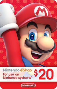 E-SHOP CARD $20 (DIGITAL CODE) NINTENDO