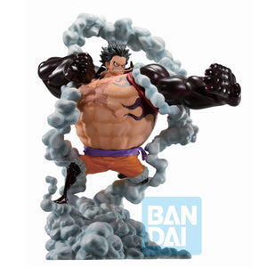 MONKEY D. LUFFY EN WANO GEAR 4 MANOS ABIERTAS NEGRAS ONE PIECE BANDAI