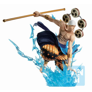 ENEL DUEL SOBRE RAYOS CON BASTON EN MANO DERECHA ONE PIECE BANDAI