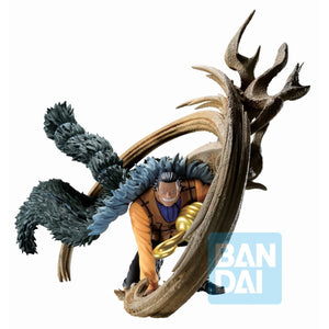 CROCODILE AGACHADO CON CIRCULO DE ARENA ONE PIECE BANDAI