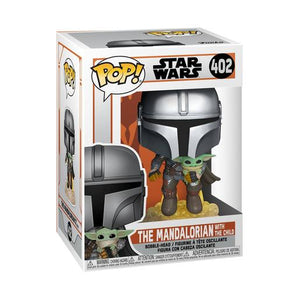 MANDALORIAN VOLANDO WITH CHILD (BABY YODA) STAR WARS FUNKO 402