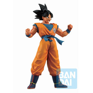 SON GOKU KIMONO NARANJA Y AZUL PELO NEGRO BANDAI