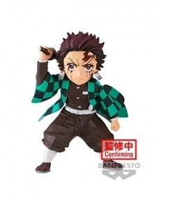 TANJIRO KAMADO EN POSICION DE PELEA MINI FIGURA DEMON SLAYER BANPRESTO