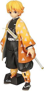 ZENITSU AGATSUMA DE PIE CON KATANA EN LADO IZQ. DEMON SLAYER BANPRESTO