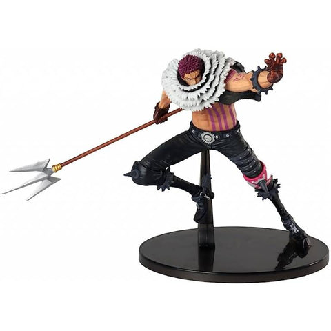 CHARLOTTE KATAKURI CON MANO IZQUIERDA LEVANTADA ONE PIECE BANPRESTO