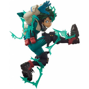 IZUKU MIDORIYA SALTANDO CON RAYOS AL REDEDOR MY HERO ACADEMIA BANPRESTO