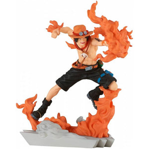 PORTGAS D. ACE PELEANDO SOBRE FUEGO ONE PIECE BANPRESTO