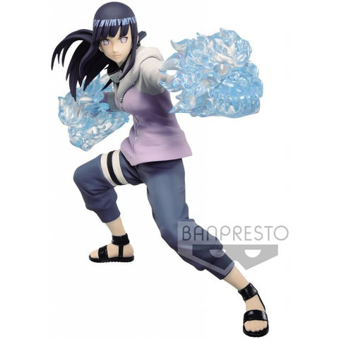 HINATA EN POSICION DE PELEA CON CHAKRA EN LAS MANOS NARUTO BANPRESTO