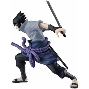 SASUKE CON ESPADA DETRAS DE LA ESPALDA NARUTO SHIPPUDEN BANPRESTO