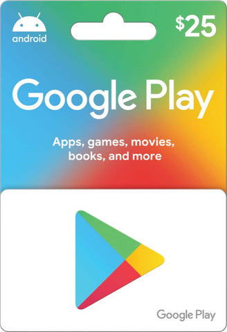 GOOGLE PLAY CARDS $25 (DIGITAL CODE)