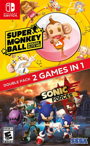 SONIC FORCES + SUPER MONKEY BALL BANANA BLITZ HD DOUBLE  PACK (NSW)