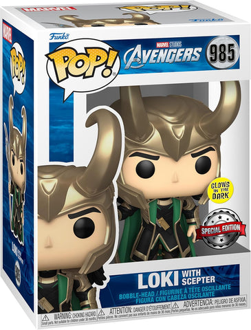 LOKI WITH SCEPTER AVENGERS FUNKO 985