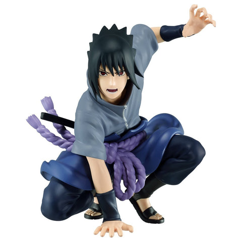 SASUKE AGACHADO CON MANO DERECHA EN EL SUELO NARUTO SHIPPUDEN BANPRESTO