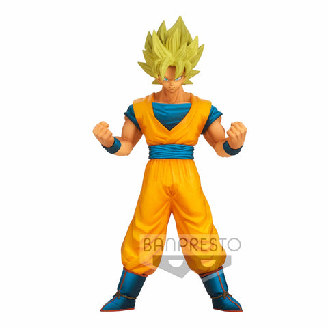 SON GOKU NIÑO DB GT SUPER SAIYAN CON KIMONO NARANJA Y AZUL BANPRESTO