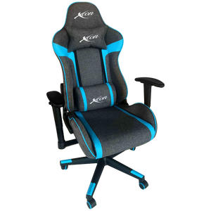 SILLA GAMING XCON ZEUS GRIS OSCURO CON AZUL ERGONÓMICA